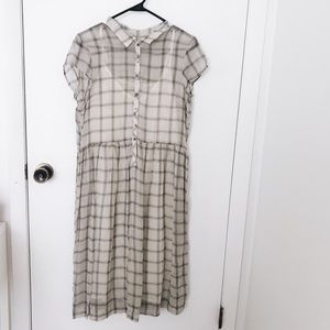 Urban Outfitters cooperative plaid midi dress